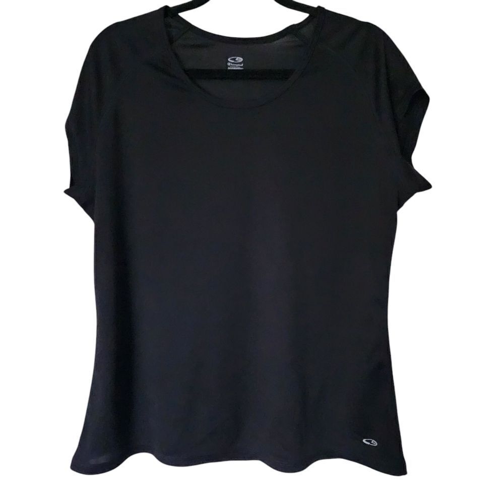 Champion Women's Black Short Sleeve Round Neck Top Size XXL
